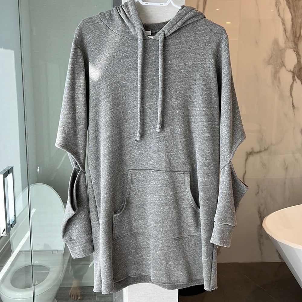 Hooded sweatshirt dress